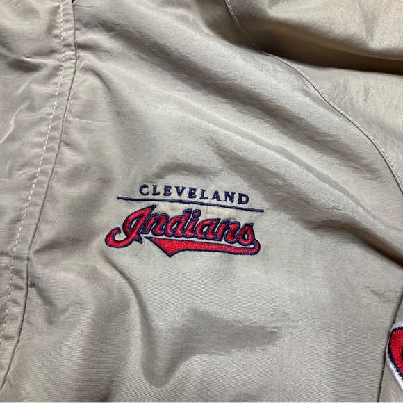 Vintage Cleveland Indians Jacket Mens Medium Chief Wahoo Mascot MLB Outerwear - Picture 3 of 11